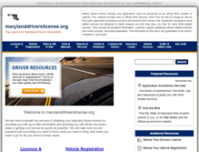 Tablet Screenshot of marylanddriverslicense.org